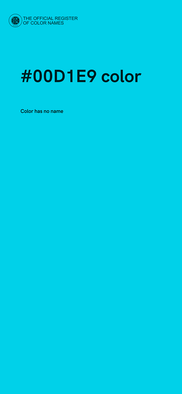 #00D1E9 color image