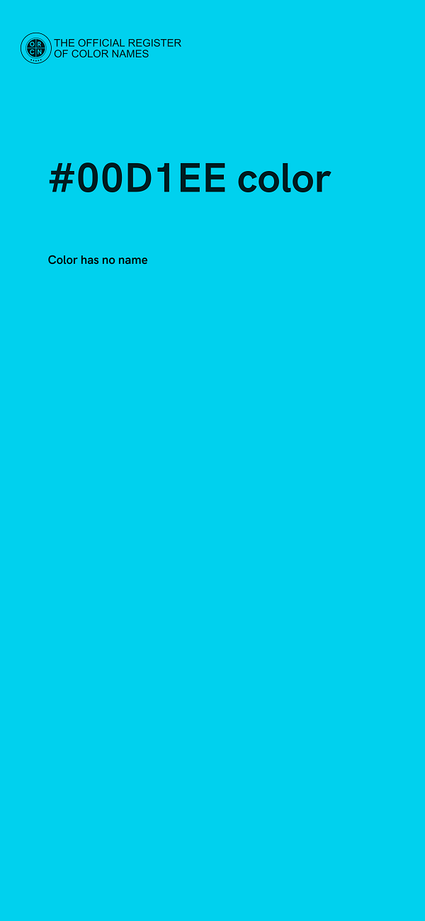 #00D1EE color image