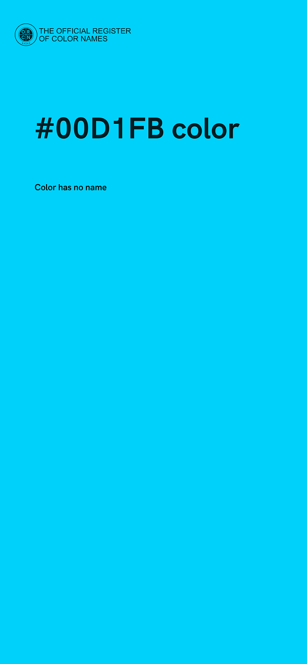 #00D1FB color image