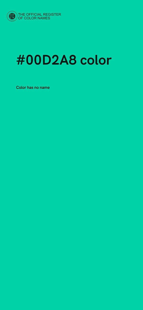 #00D2A8 color image