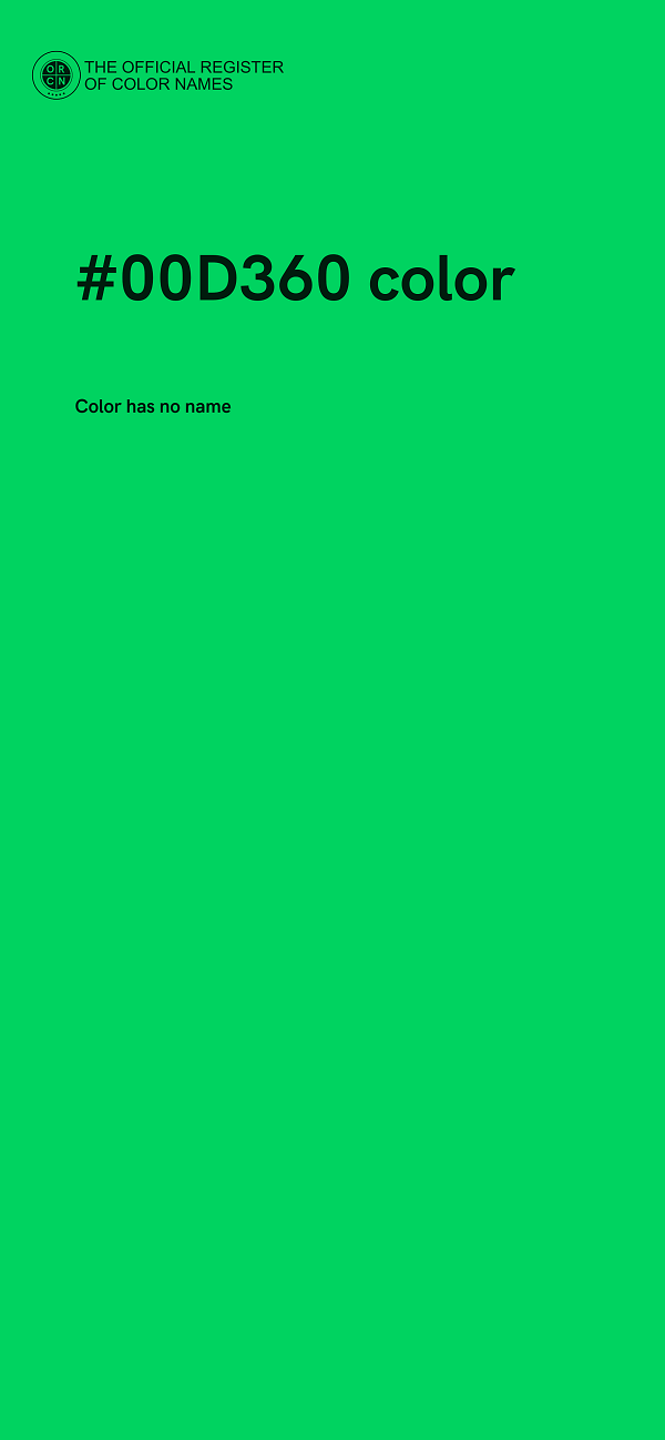 #00D360 color image
