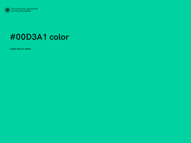 #00D3A1 color image