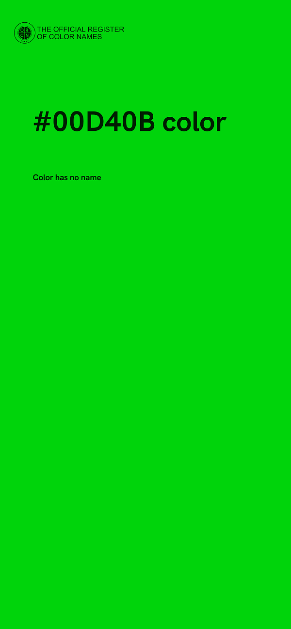 #00D40B color image