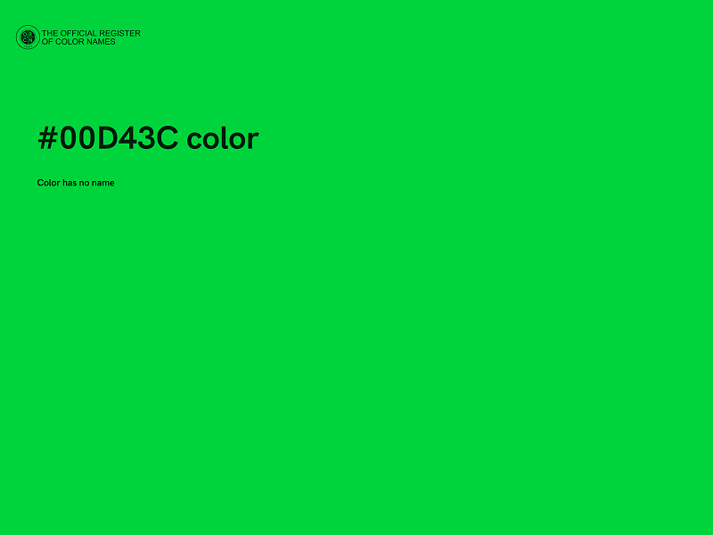 #00D43C color image