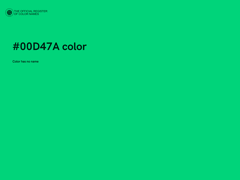 #00D47A color image