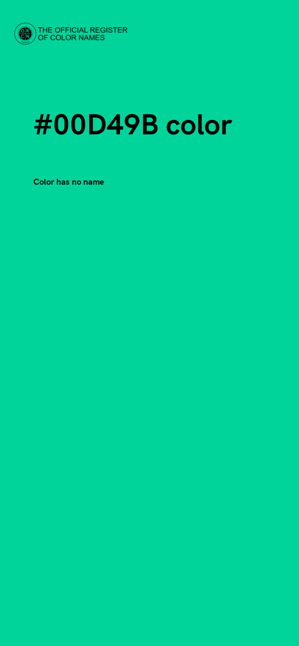 #00D49B color image
