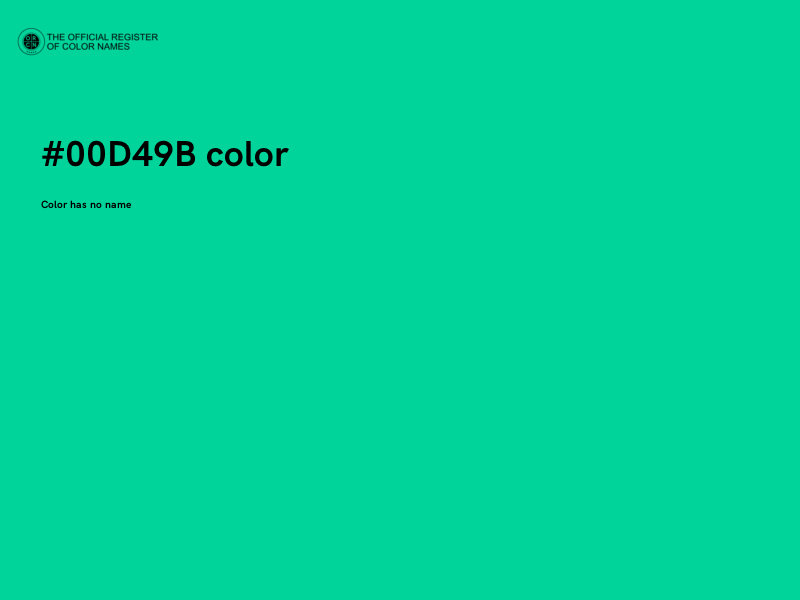 #00D49B color image