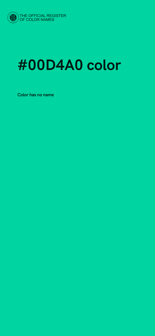 #00D4A0 color image