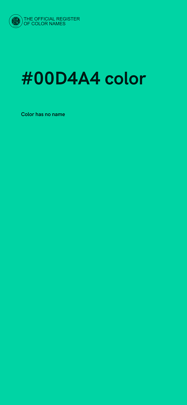 #00D4A4 color image