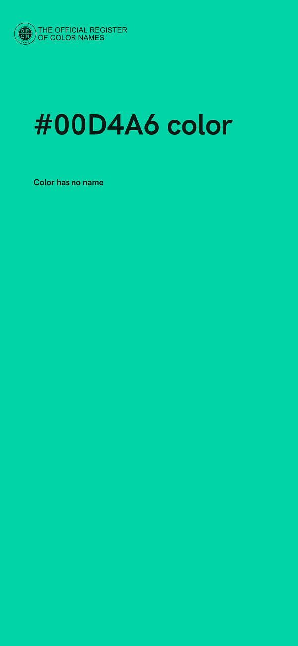 #00D4A6 color image