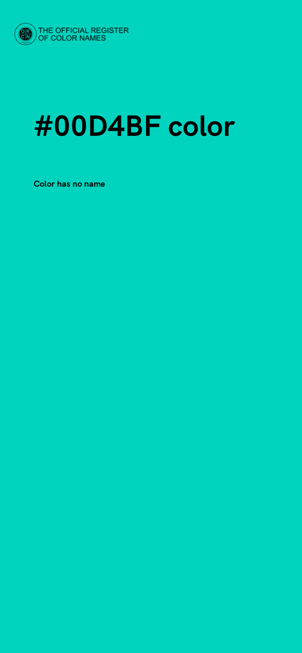 #00D4BF color image