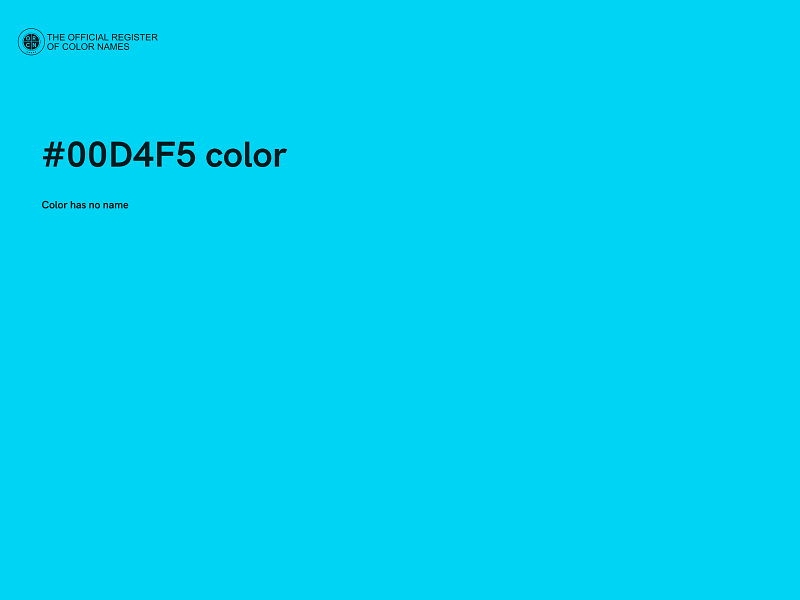 #00D4F5 color image