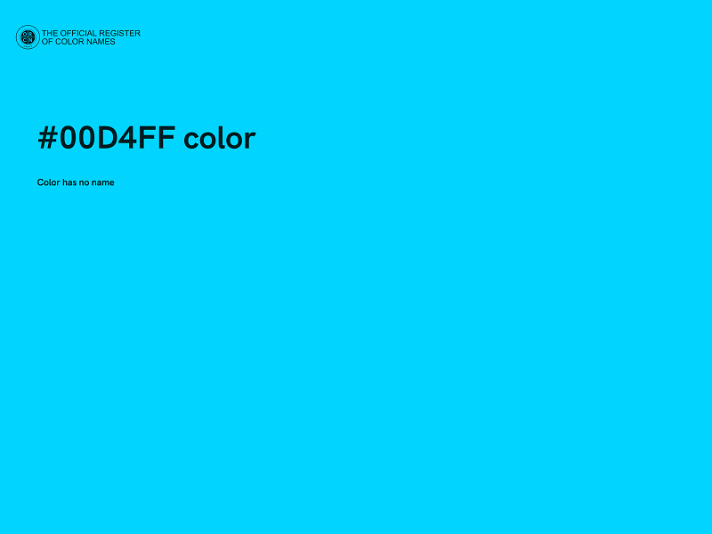 #00D4FF color image