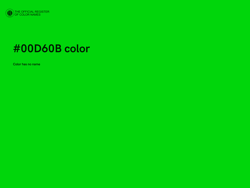 #00D60B color image