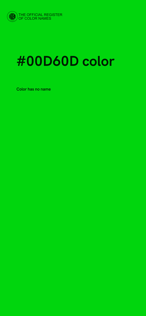 #00D60D color image