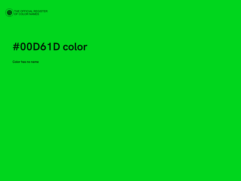 #00D61D color image