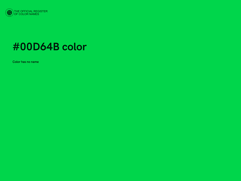 #00D64B color image