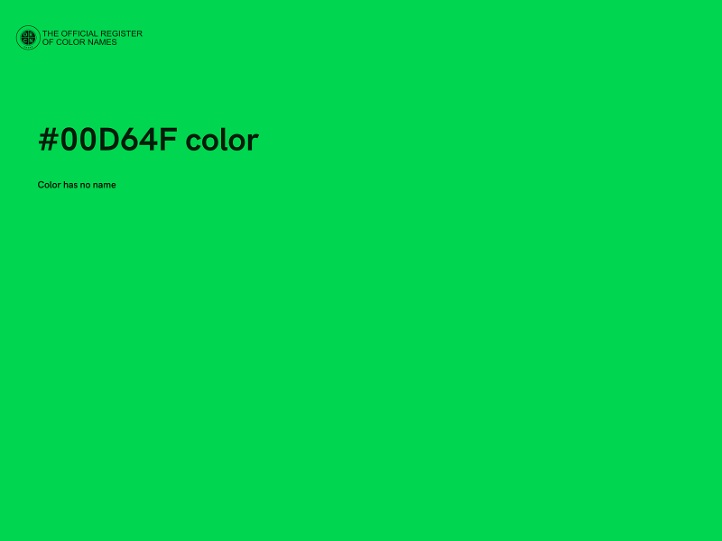 #00D64F color image