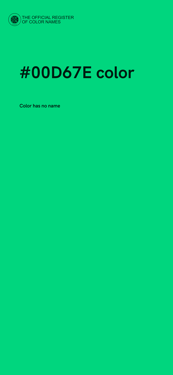 #00D67E color image