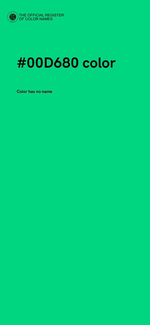 #00D680 color image
