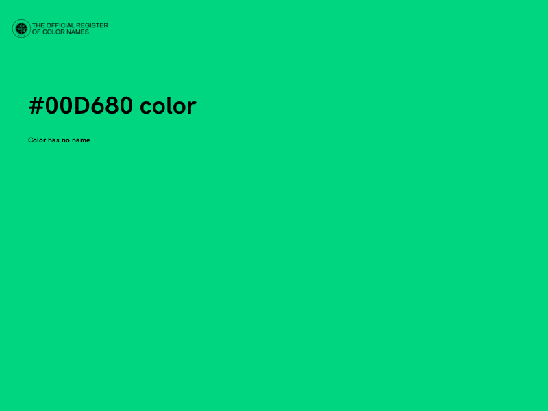 #00D680 color image