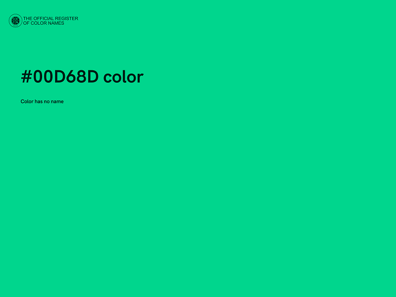 #00D68D color image