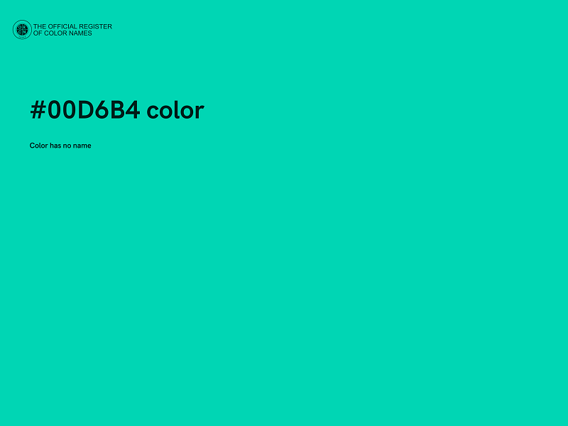 #00D6B4 color image