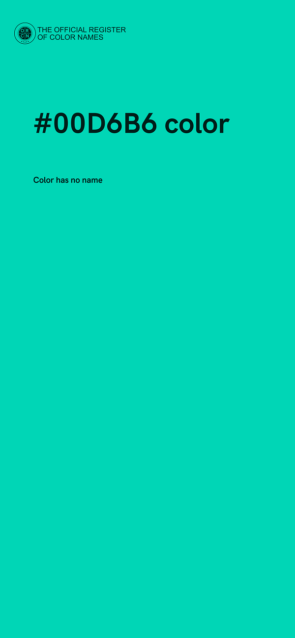 #00D6B6 color image