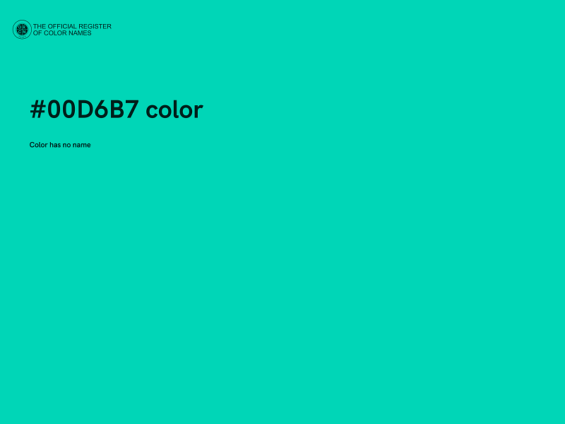 #00D6B7 color image