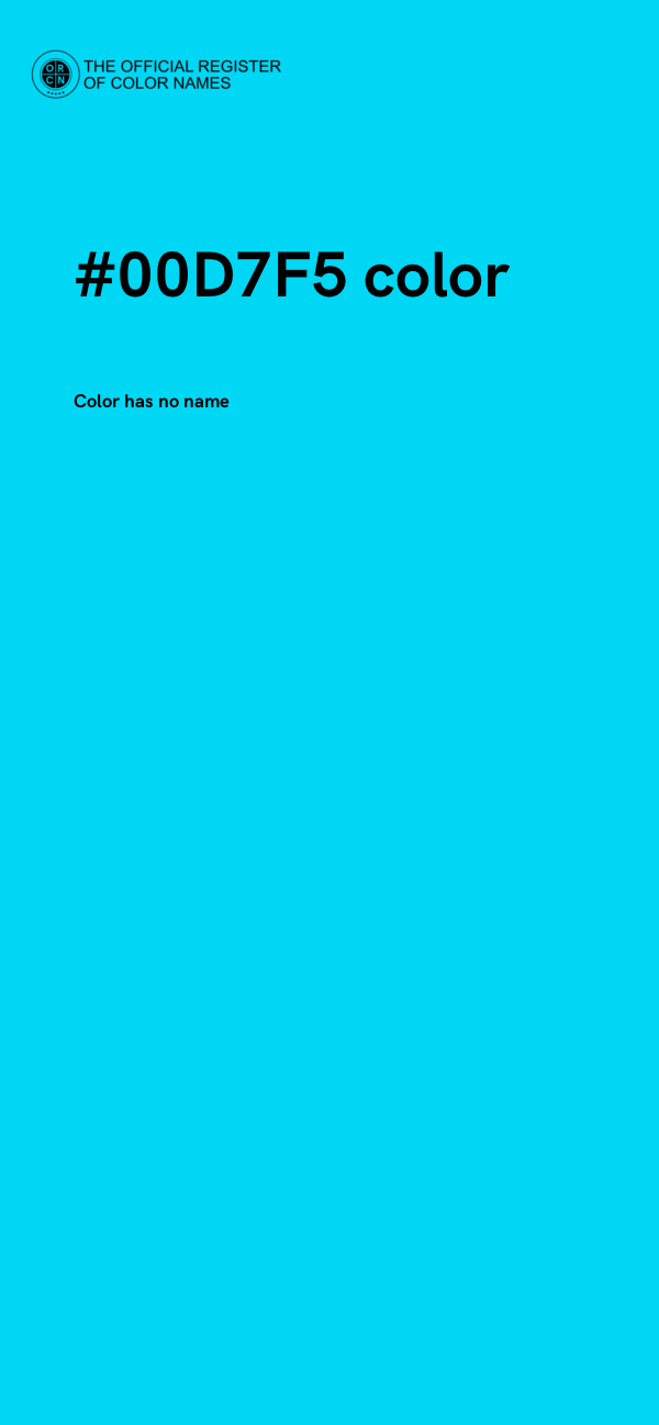 #00D7F5 color image
