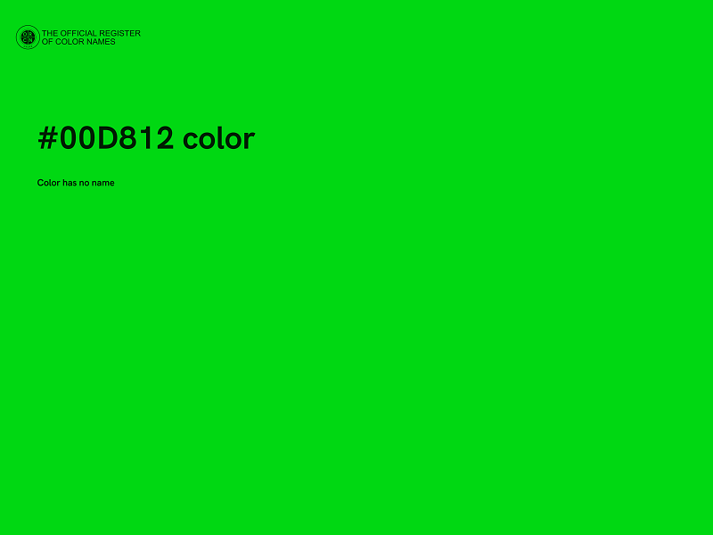 #00D812 color image