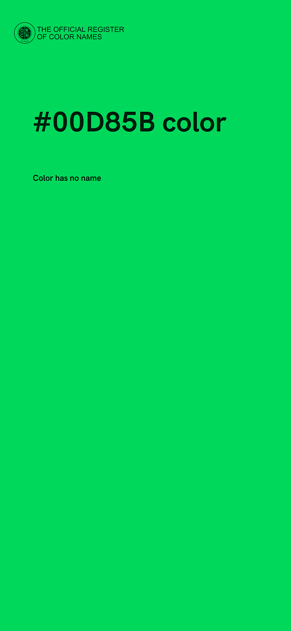 #00D85B color image