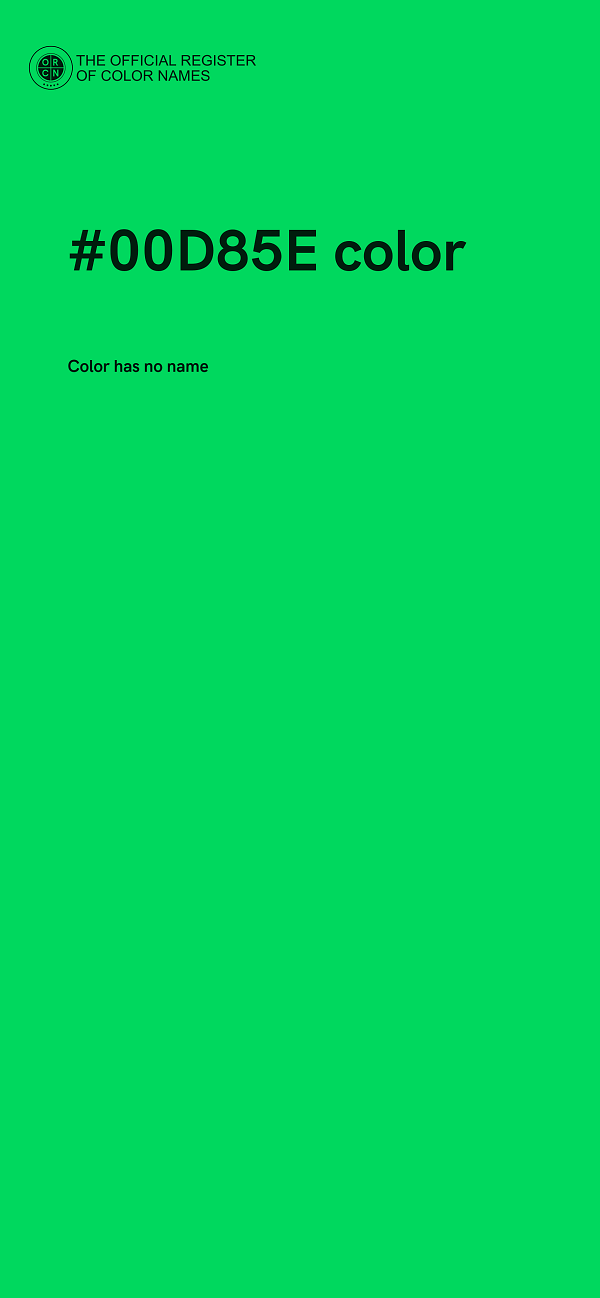 #00D85E color image