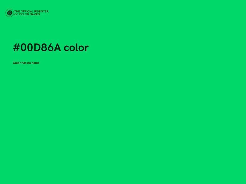 #00D86A color image