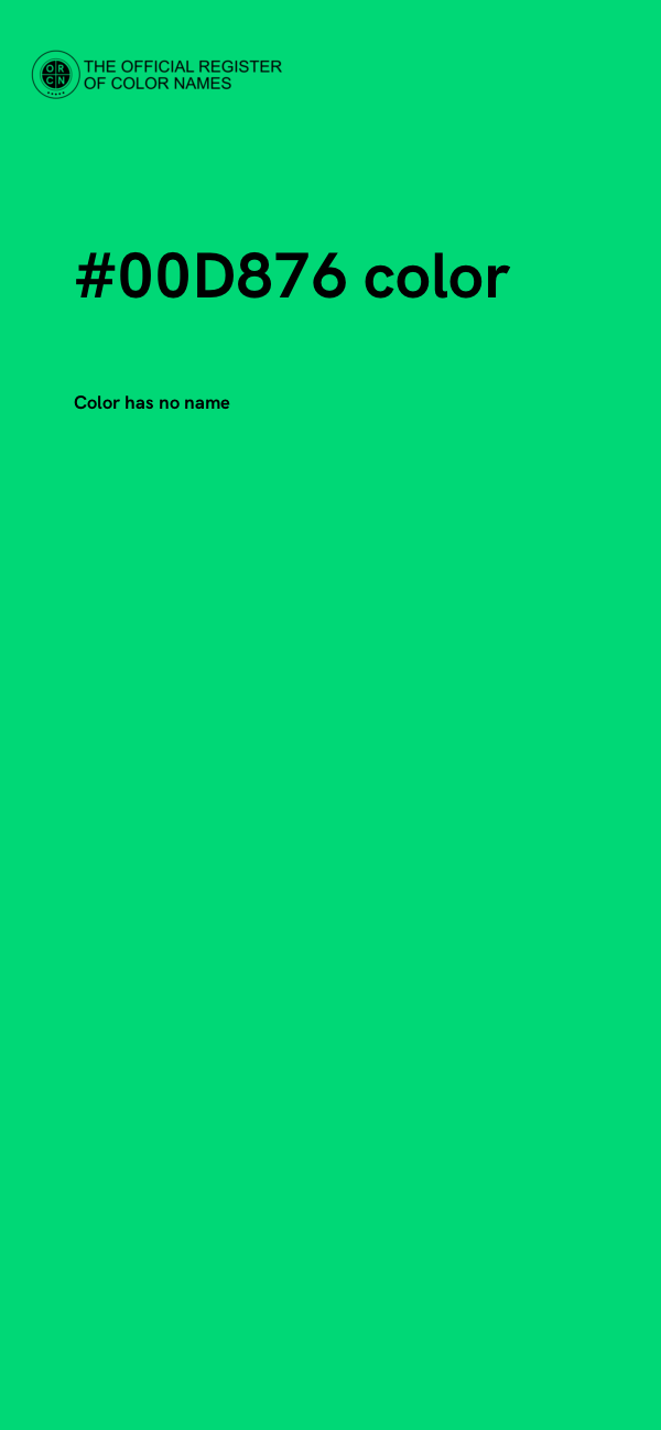 #00D876 color image