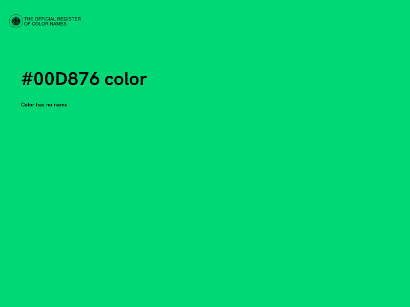 #00D876 color image