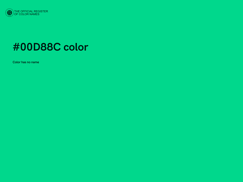 #00D88C color image