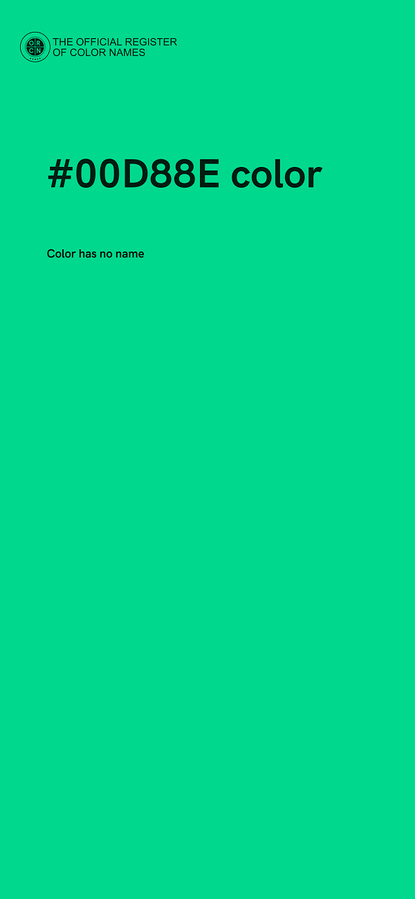 #00D88E color image