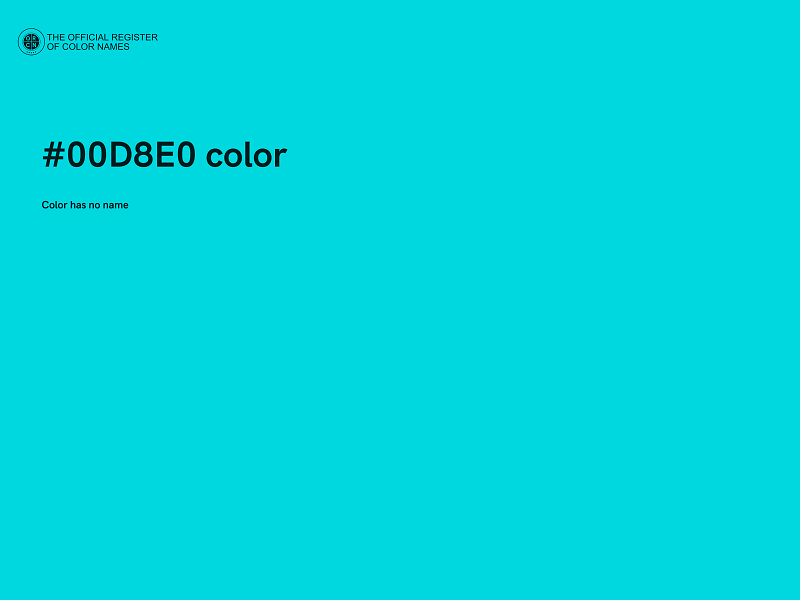 #00D8E0 color image