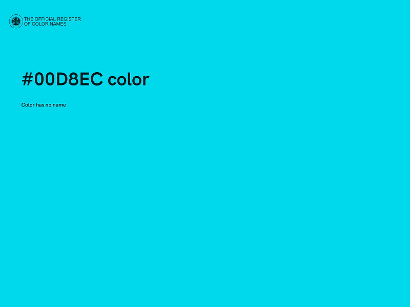 #00D8EC color image