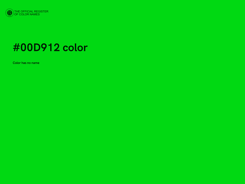 #00D912 color image