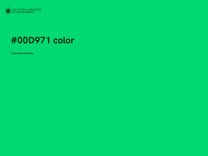 #00D971 color image