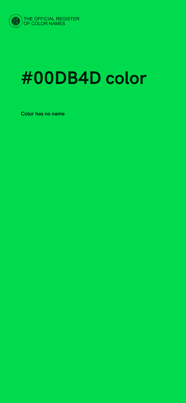 #00DB4D color image