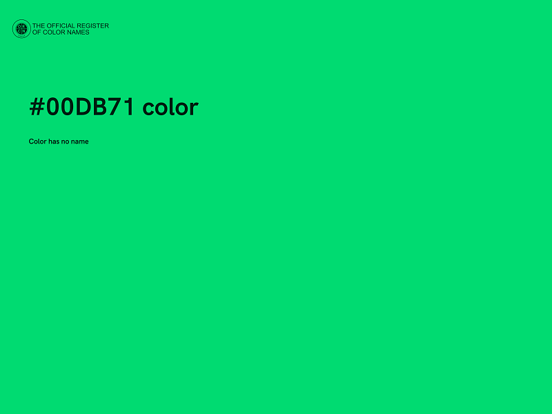 #00DB71 color image