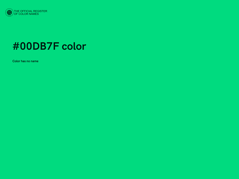 #00DB7F color image