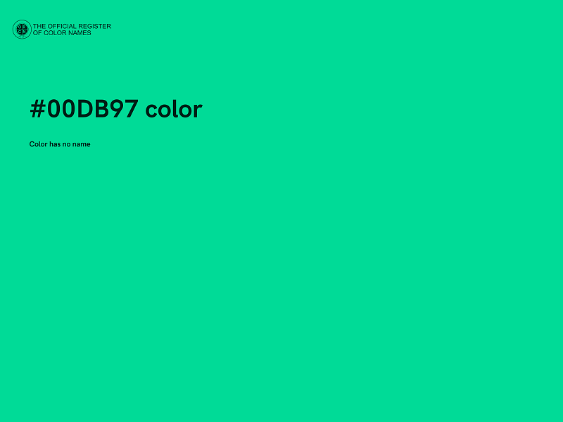 #00DB97 color image