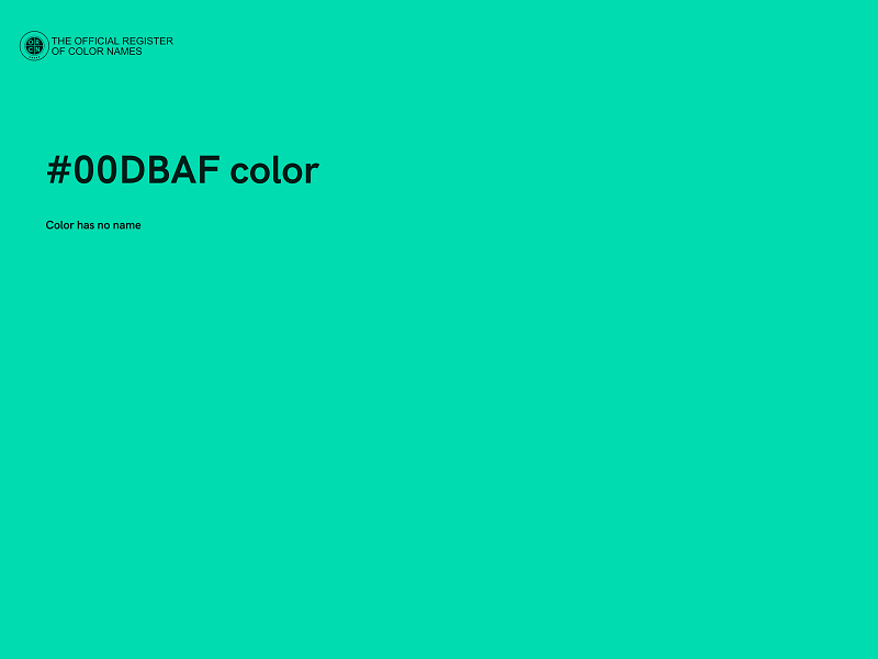 #00DBAF color image