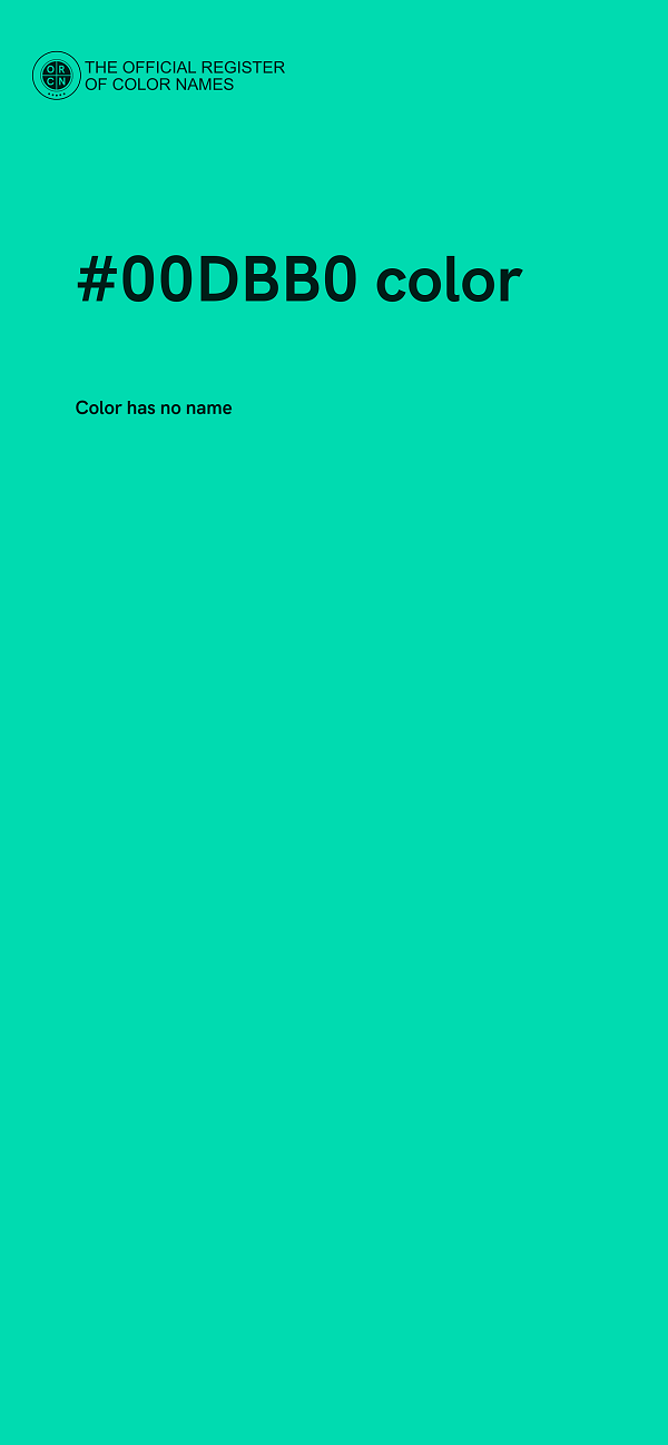 #00DBB0 color image