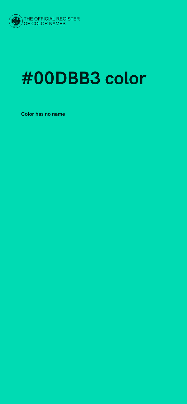 #00DBB3 color image