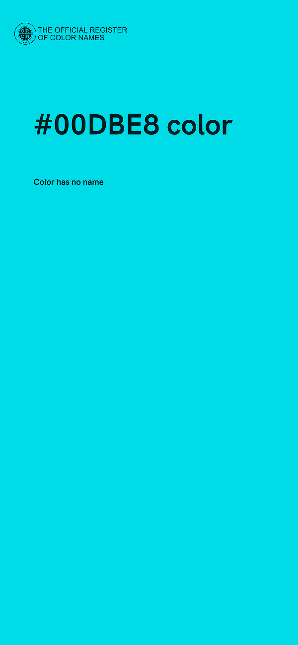 #00DBE8 color image